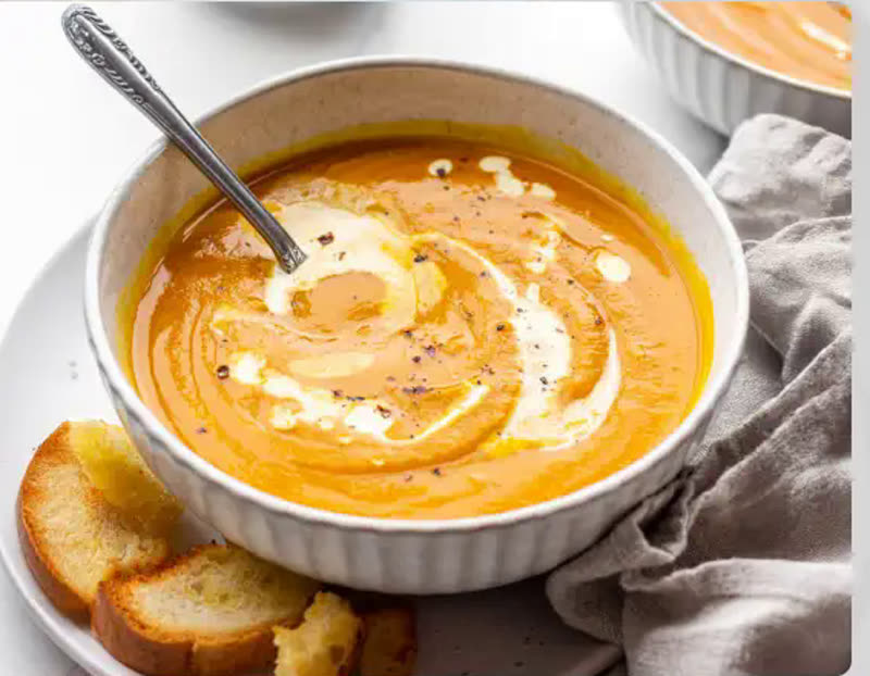 Bowl of soup at Cafe Time